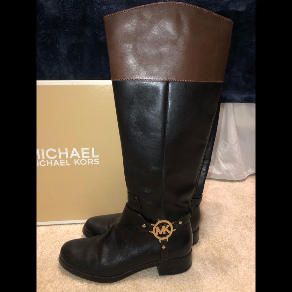 Michael Kors Two-Tone Fulton Boots